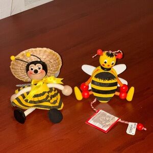 Cute Bee Themed Wooden Toys